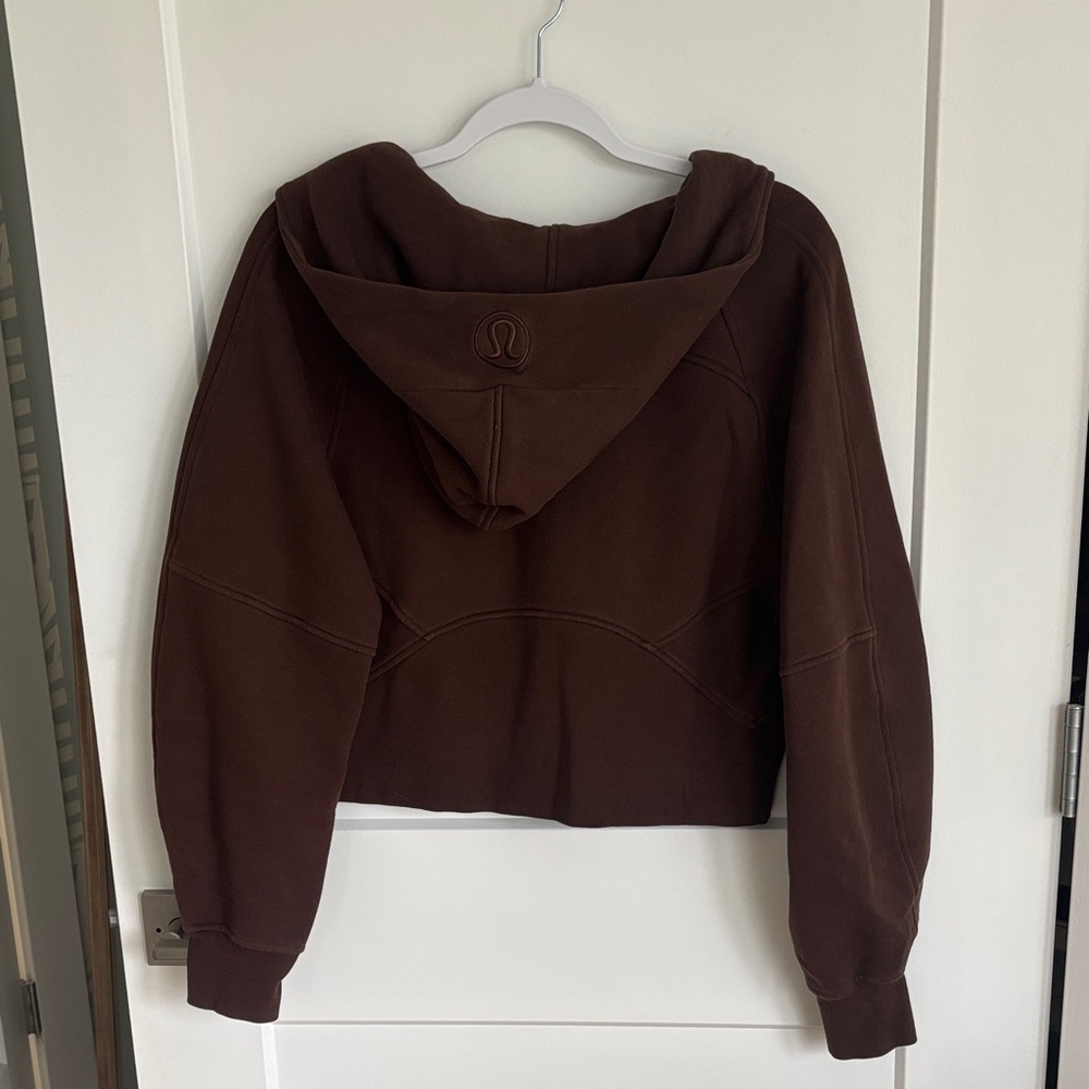 Lululemon Brown Cropped Scuba hoodie - Picture 3 of 4